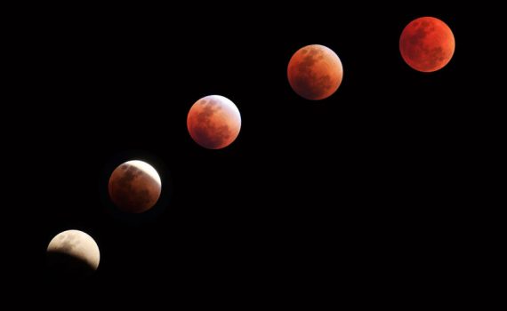 fases del eclipse lunar